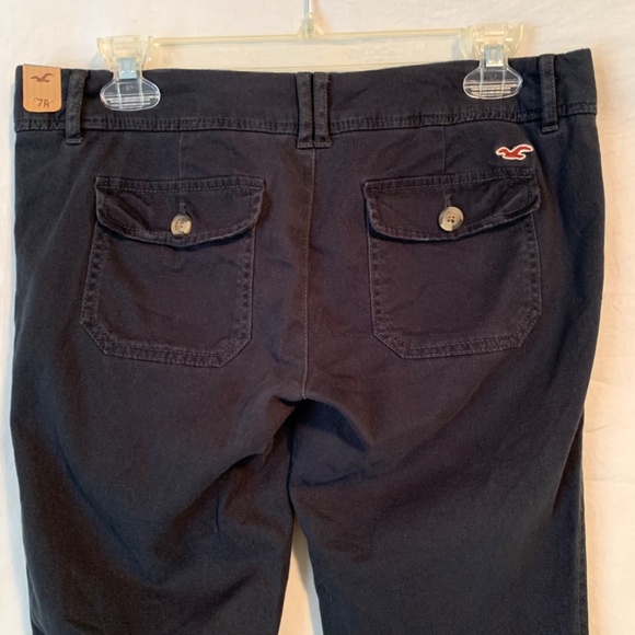 Hollister Women Social Stretch Navy Blue Pants Size 7R - Picture 10 of 12